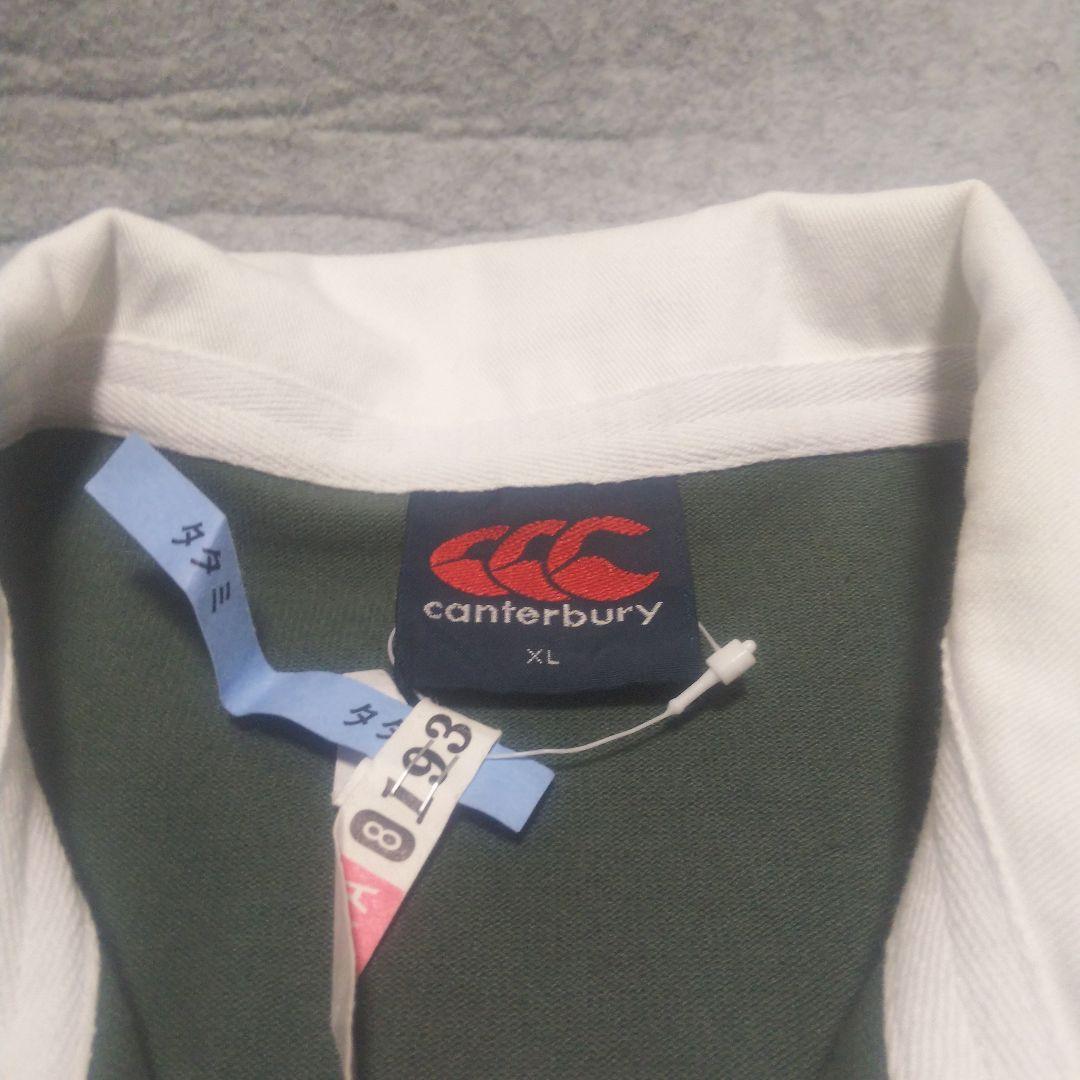 Canterbury カンタベリー ラガーシャツ ロゴ刺繍 XL　長袖