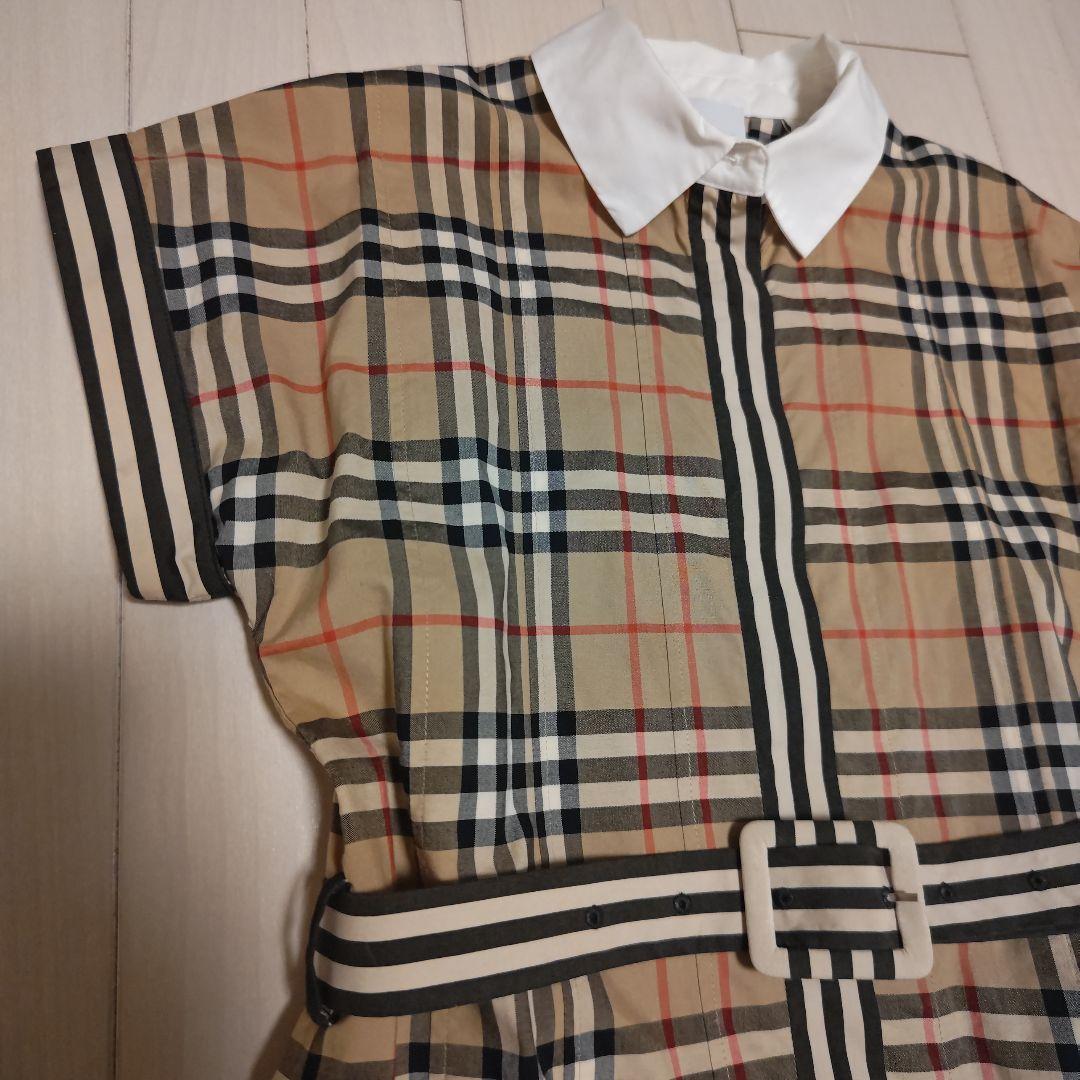 美品！バーバリーチルドレン　チェック柄ワンピース　サイズ10Y140
