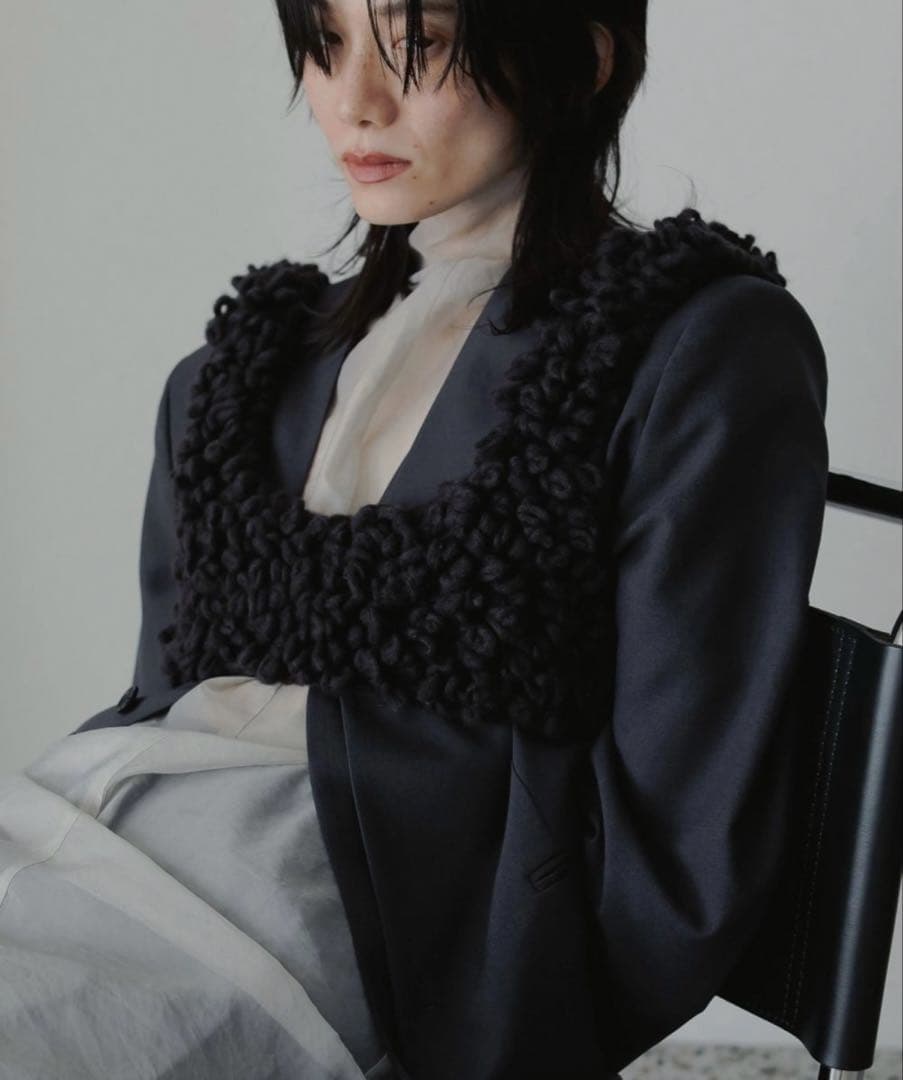 新品未使用☆アンヌーク　Loop Knit Vest ブラウン