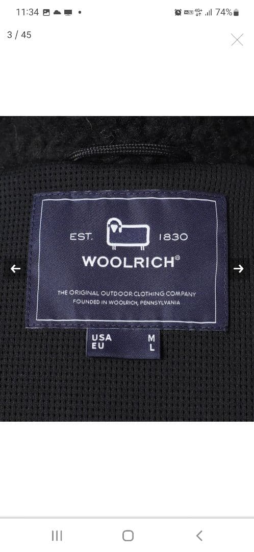 プラージュ woolrich ウールリッチ ホワイト