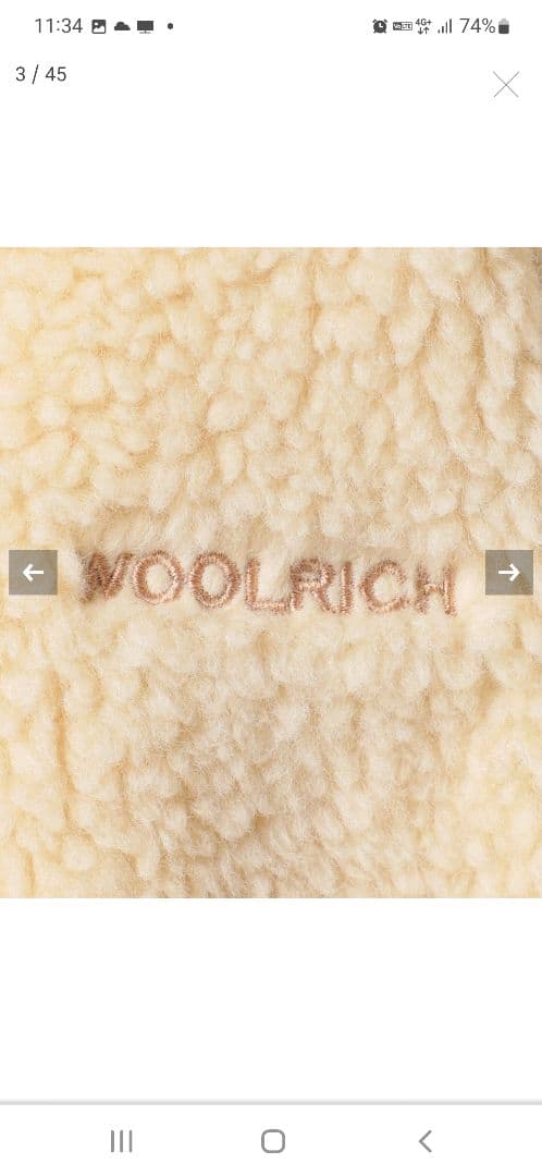 プラージュ woolrich ウールリッチ ホワイト