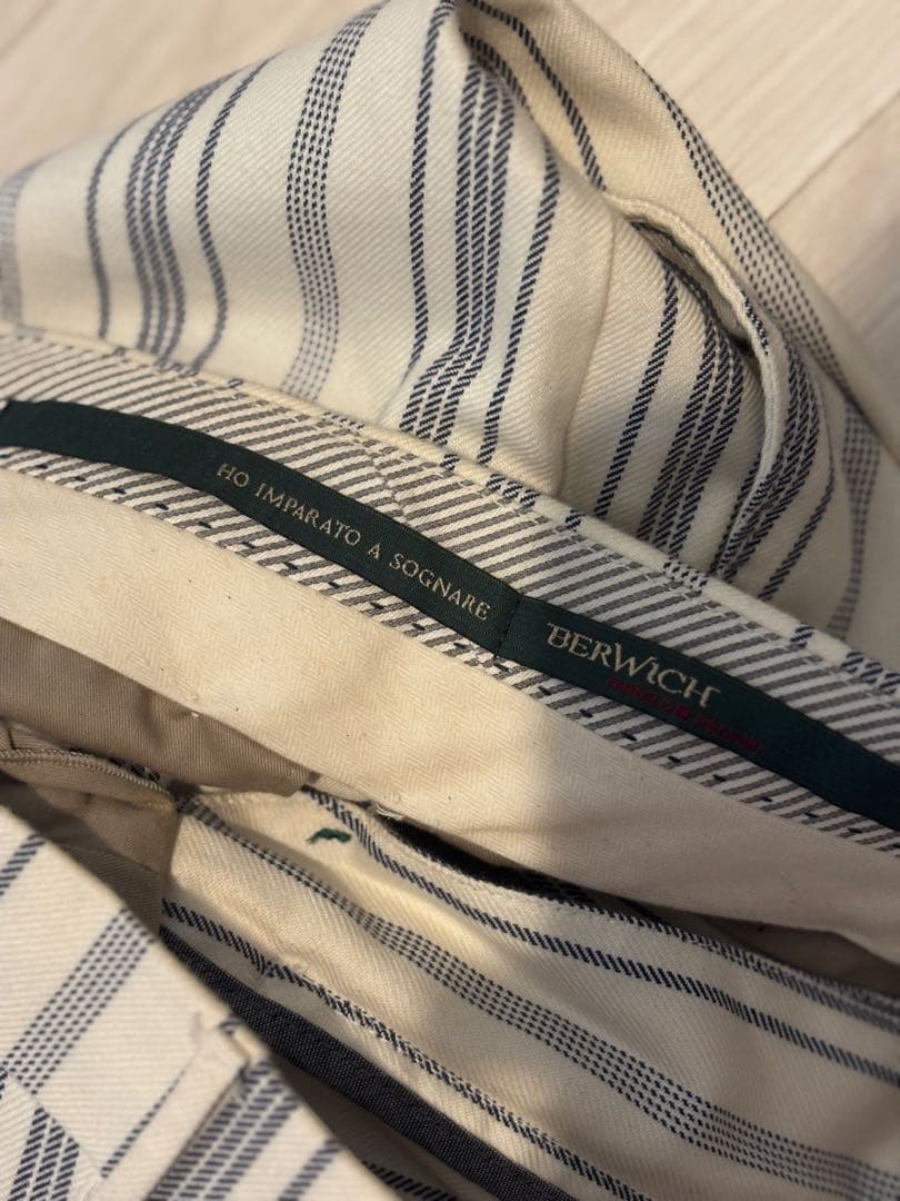 【新品未使用】ベルウィッチストライプパンツ　46