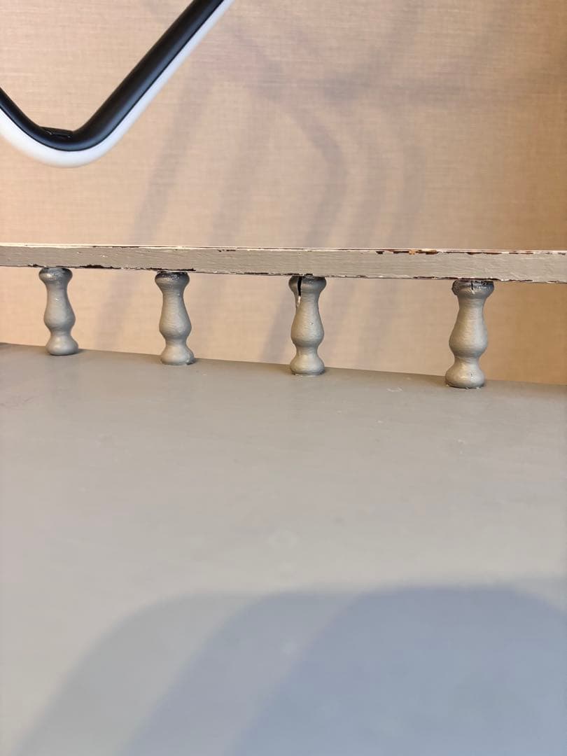 アンティーク　サイドボード　ブルーグレー　ホワイト