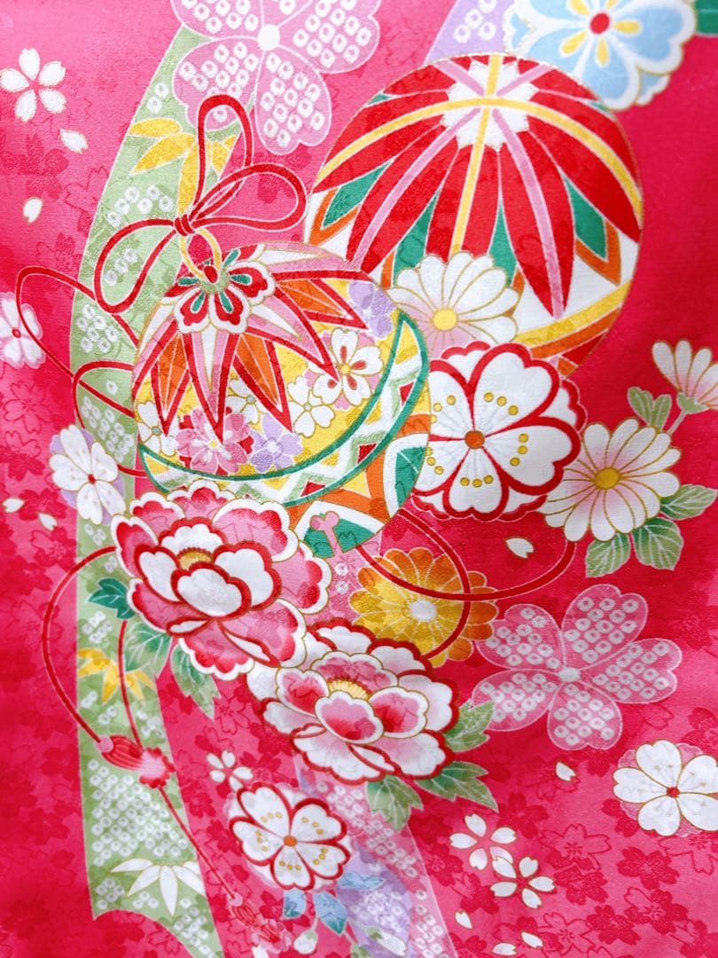 黄色×ピンク♡七五三　7歳　フルセット　一式　女の子　パステル系