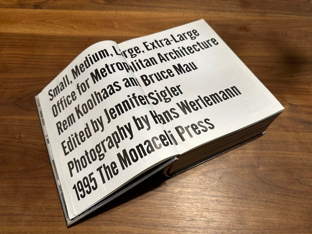 ［売約済］建築マニア必見！OMA著作『S,M,L,XL』1998年第二版