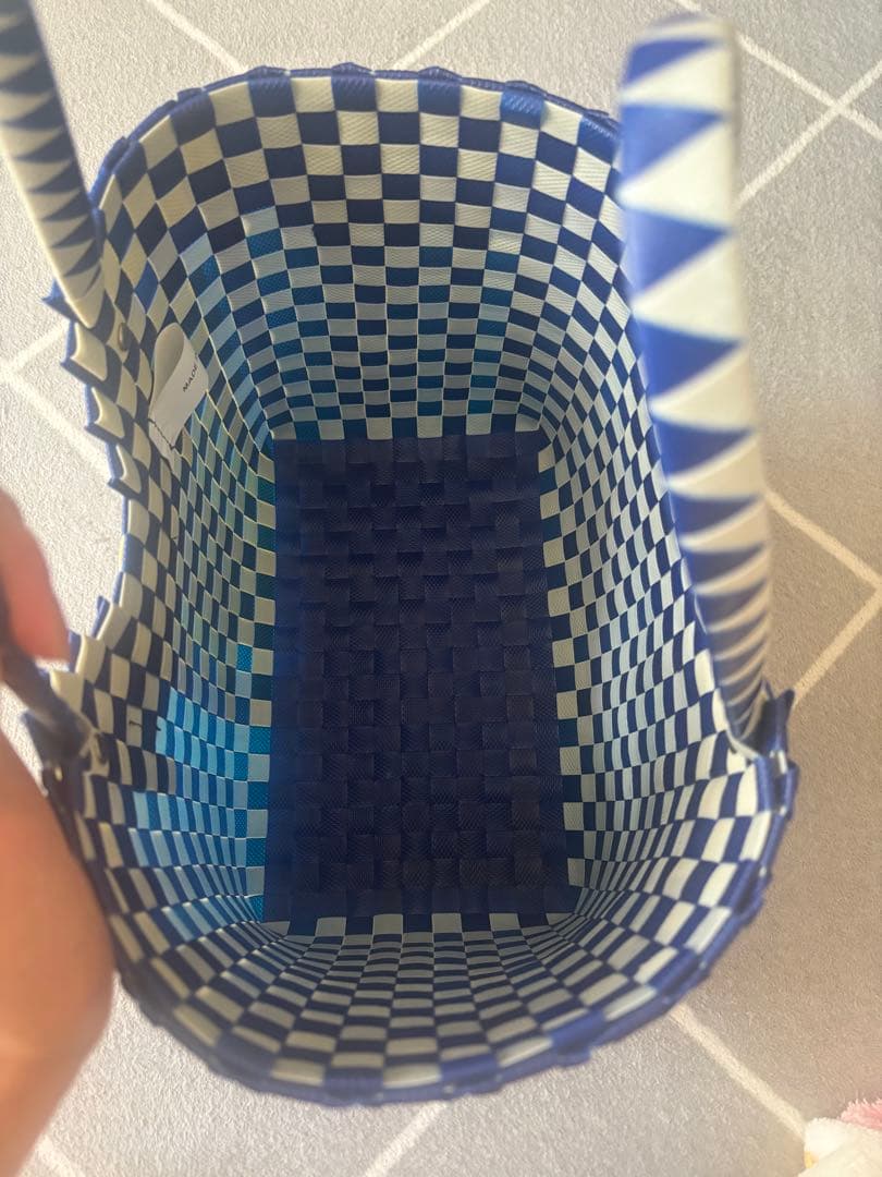 限定値下げ　極美品！完売品　MARNIマーケット　ラブバスケット　ロイヤルブルー