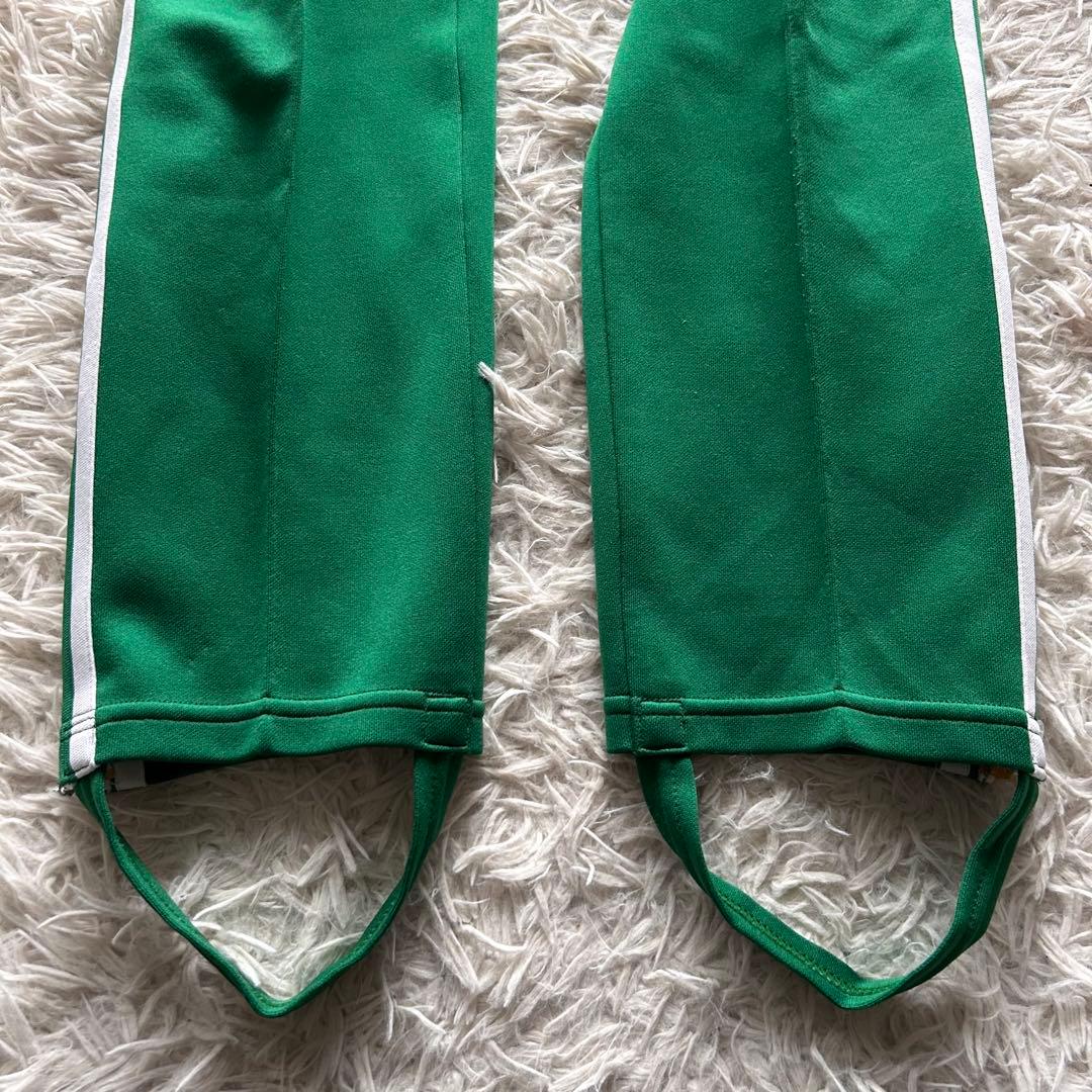 希少　70s アディダス 西ドイツ製 トラックパンツ 緑 5 デサント