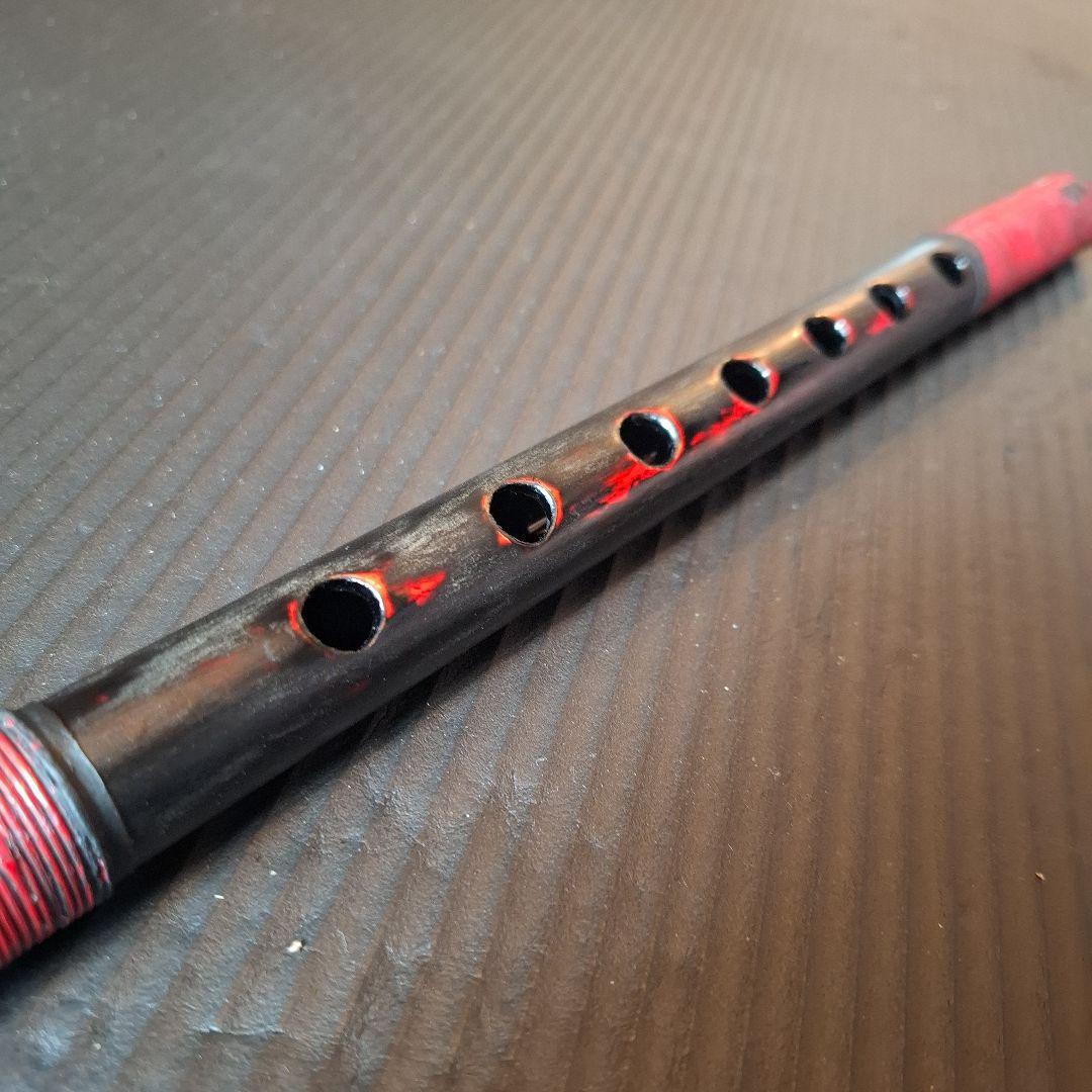 篠笛　古典調　五本調子 天地胴巻き　超鐵仕様