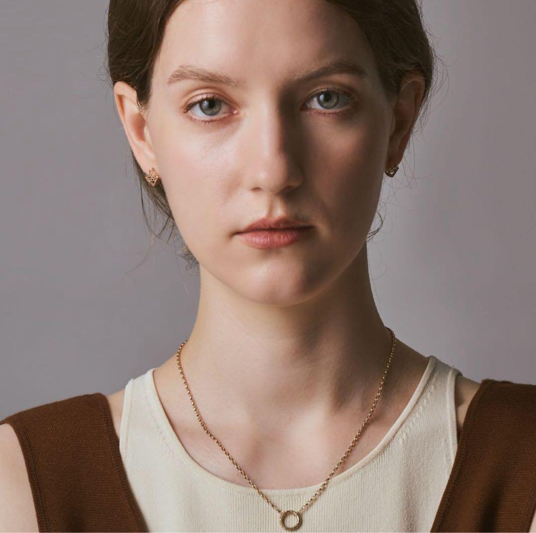 agete 現行品 K10&K5透かしデザインピアス