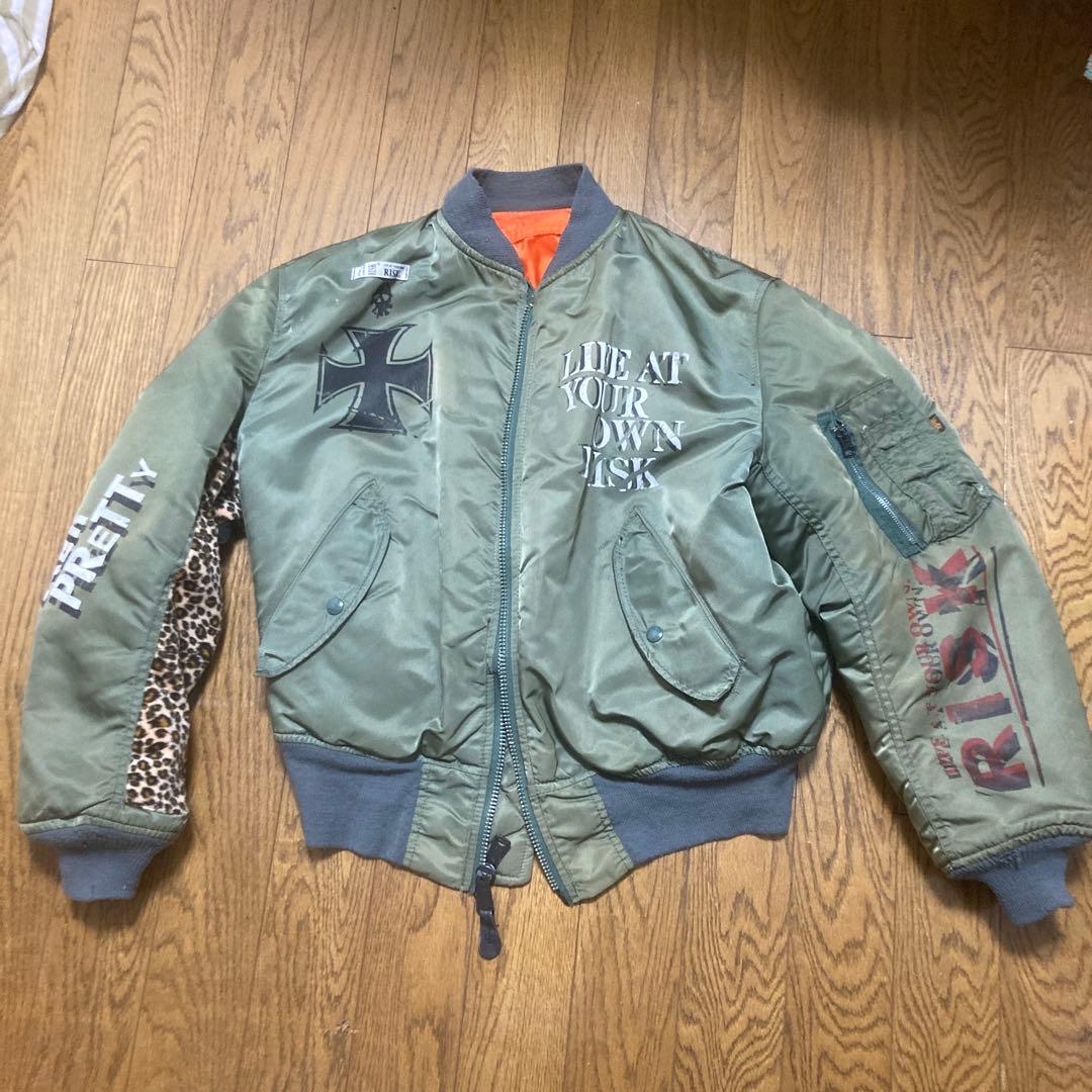 RISK alfa usa製カスタム ma1