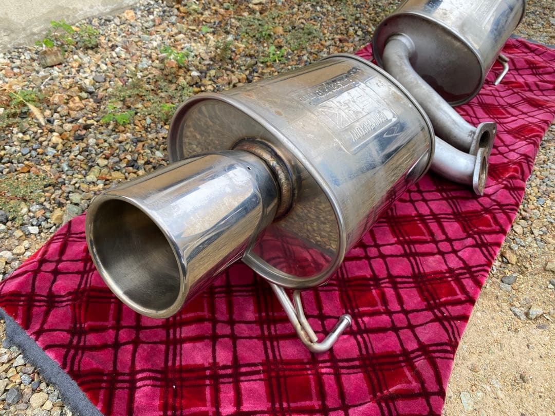 くまきち　ステンレス デュアルスポーツマフラー