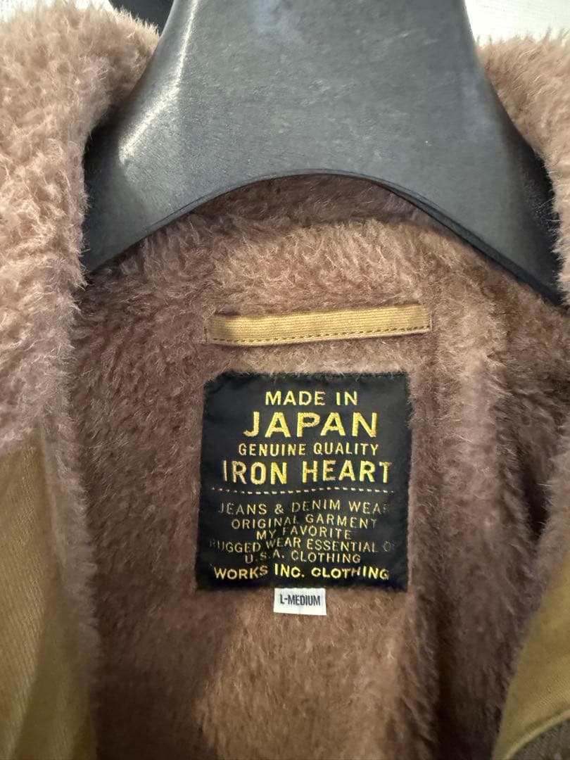 美品アイアンハート N1デッキジャケット L-ミディアム