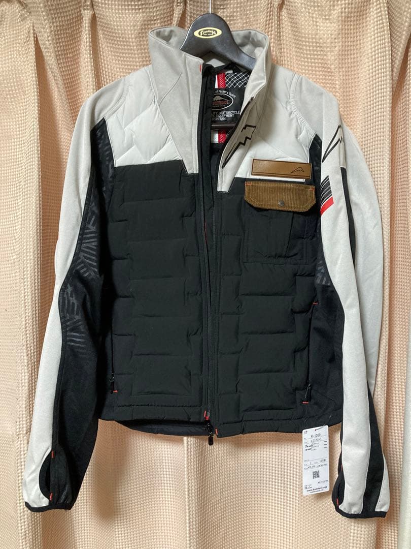 K-1369 クシタニ　ミッドコンビスリーブ　ブラック/グレー