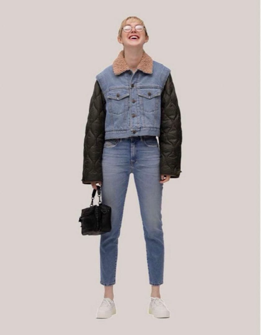 diesel ディーゼル　デニム　ミリタリー　キルティング　アウター