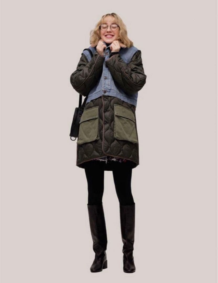 diesel ディーゼル　デニム　ミリタリー　キルティング　アウター