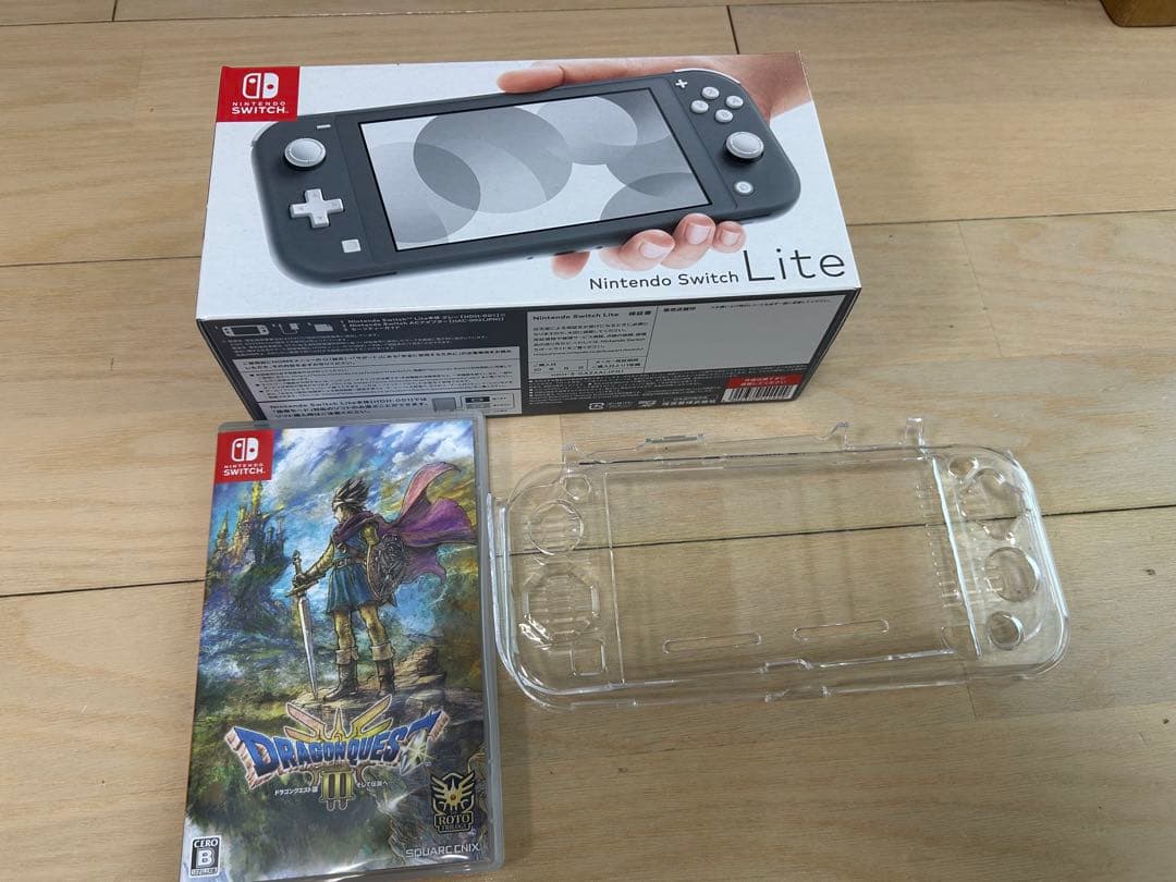 Nintendo Switch Lite グレー 本体 + ドラクエIII