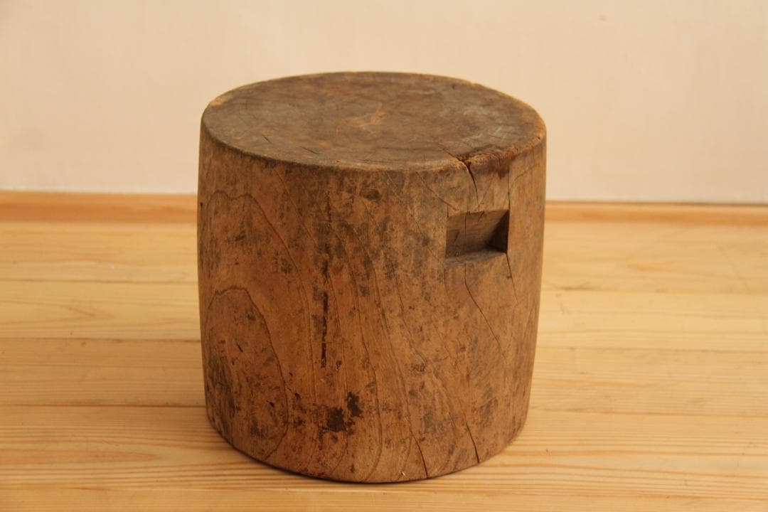 展示台　飾り台　木製　高さ25㎝　アンティーク　古道具　店舗什器