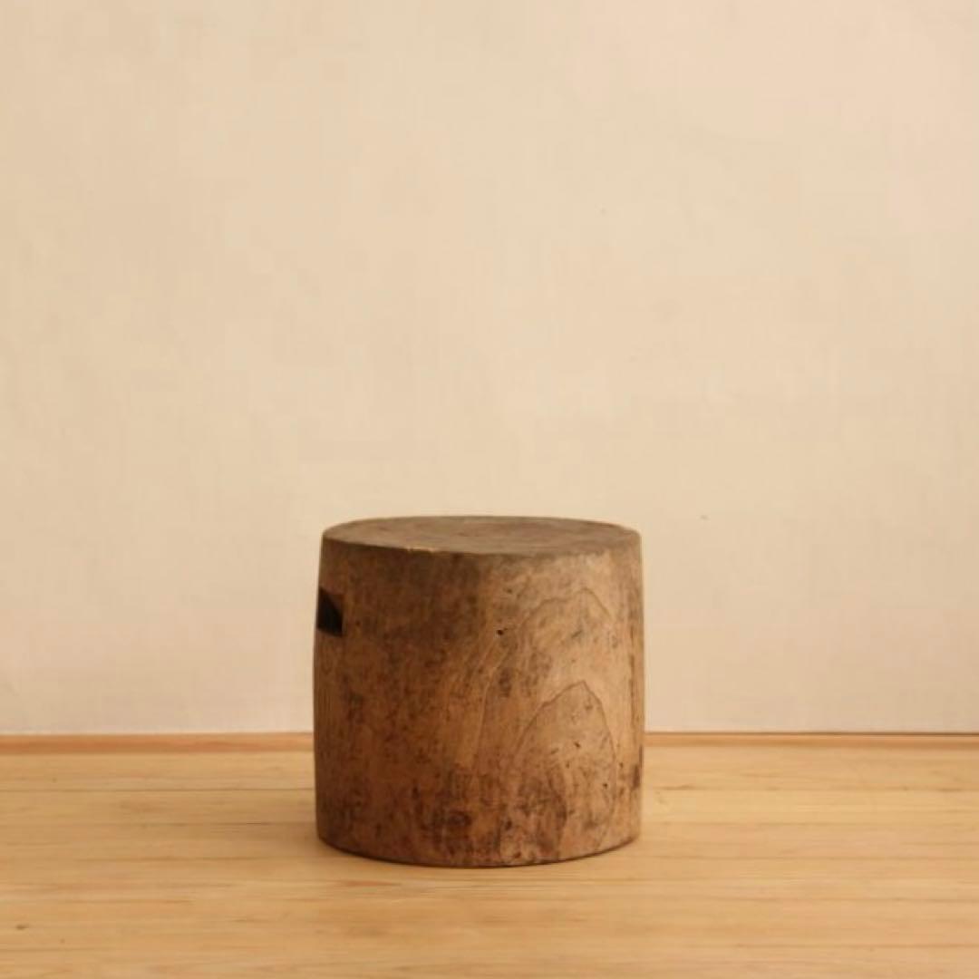 展示台　飾り台　木製　高さ25㎝　アンティーク　古道具　店舗什器