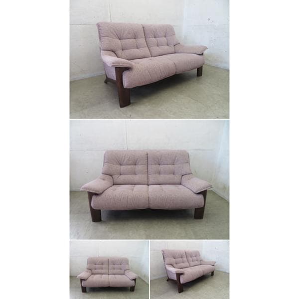 展示品■最高級国産■カリモク■29万■UU49■2人掛けソファ■オーク無垢材