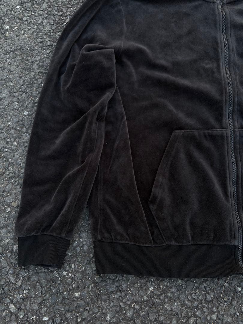【希少】PUMA ベロア　トラックジャケット　ジャージ　ブラック　在原みゆ紀