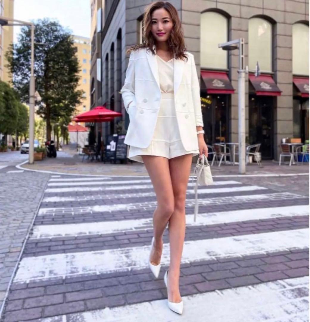 sheller シェリエ　ウィンドウチェック　ショートパンツ