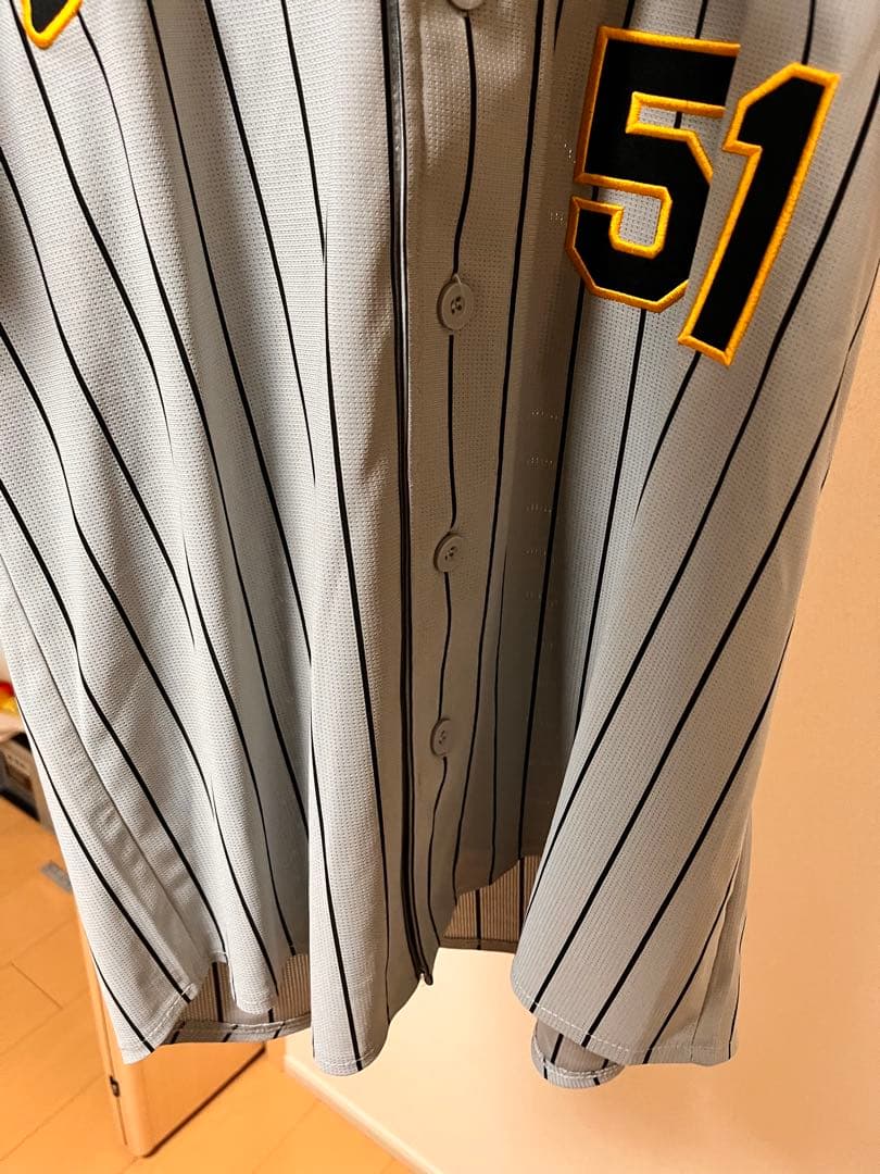 阪神　中野拓夢　レプリカユニフォーム　ビジター　Lサイズ