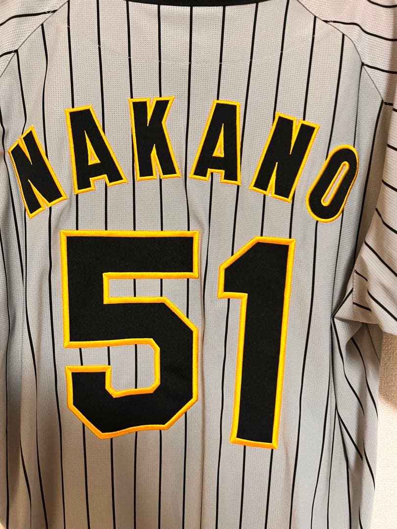 阪神　中野拓夢　レプリカユニフォーム　ビジター　Lサイズ