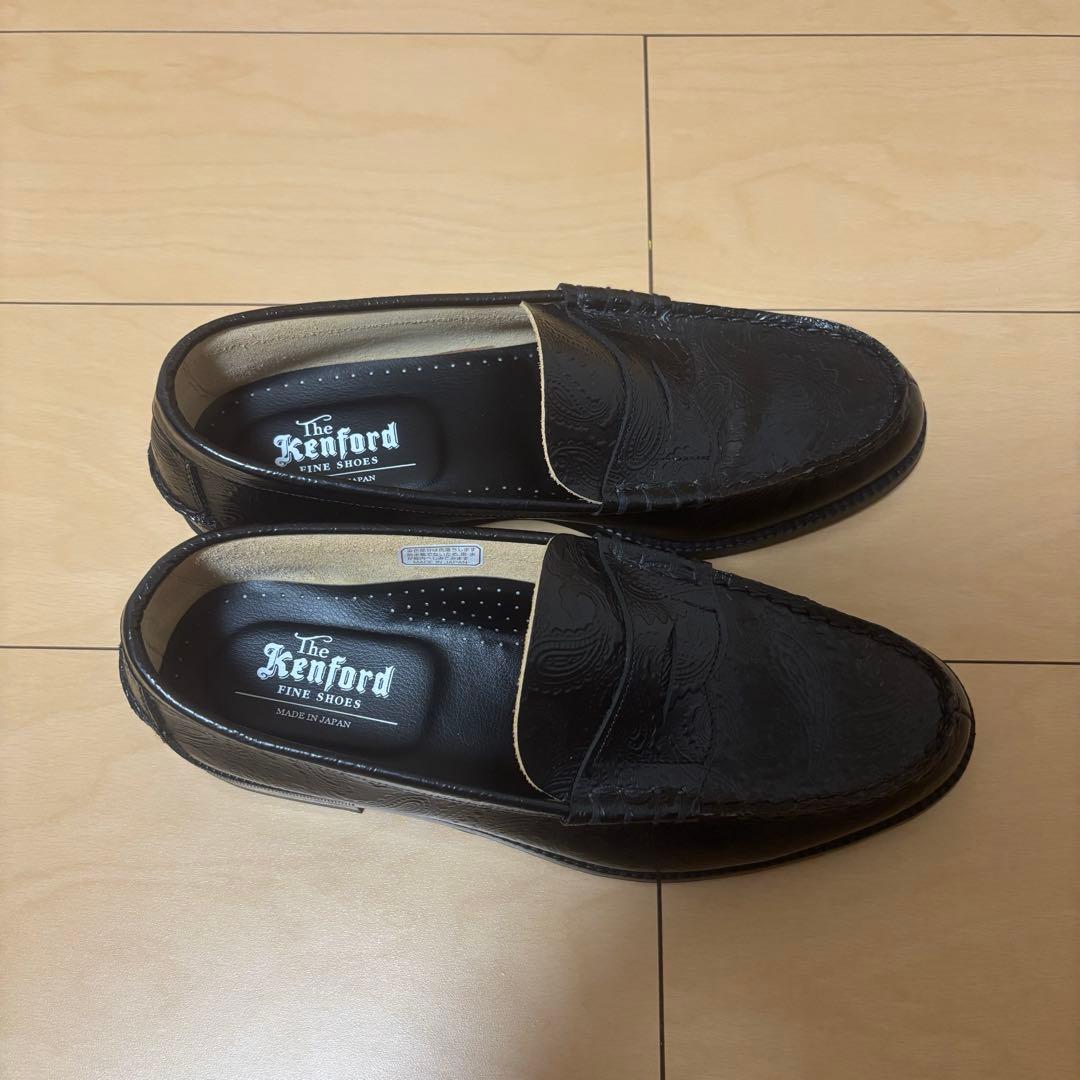 kenford ペイズリー ローファー　全面ペイズリー　25.5