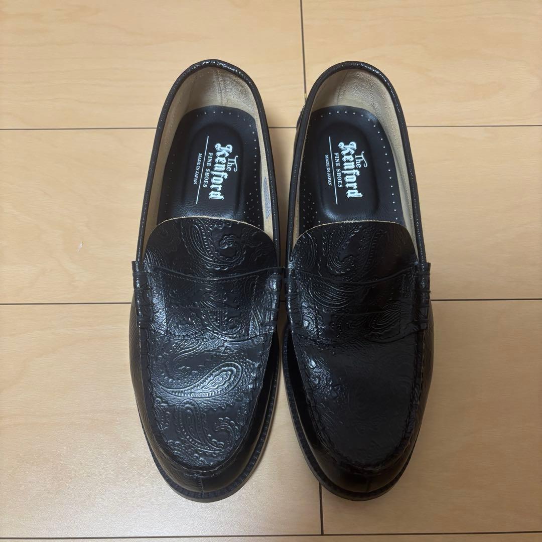 kenford ペイズリー ローファー　全面ペイズリー　25.5