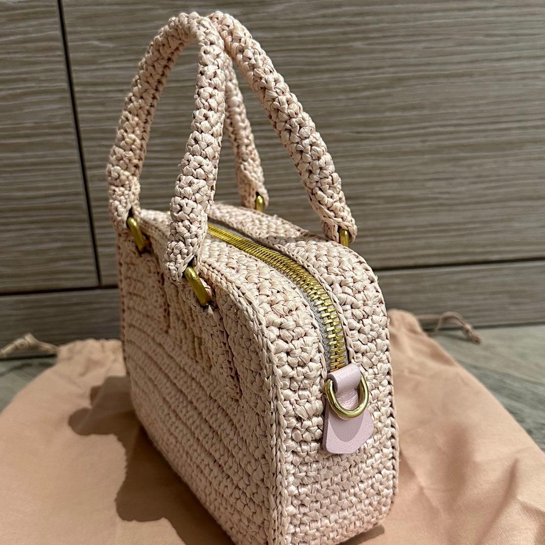 【新品】 miumiu アルカディ クロシェ バッグ