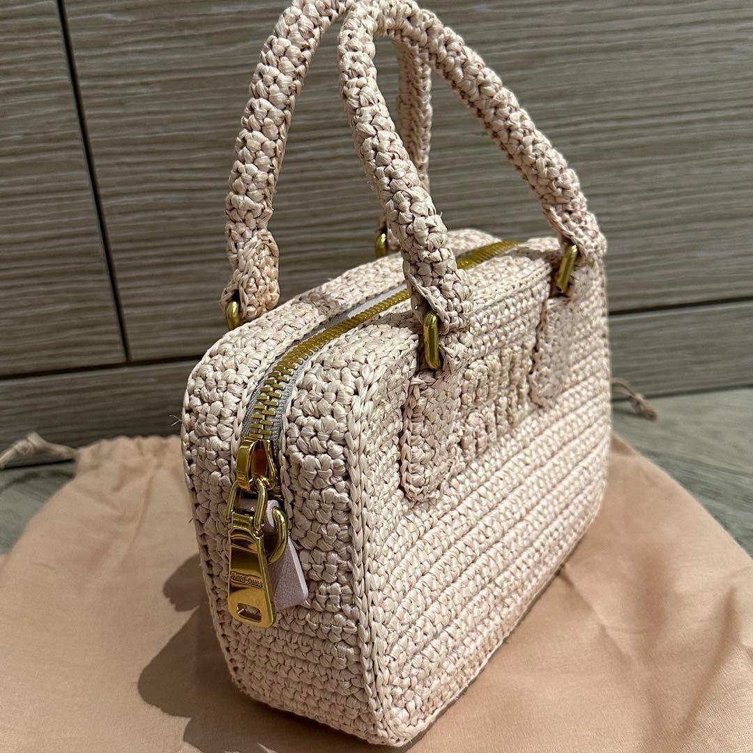 【新品】 miumiu アルカディ クロシェ バッグ