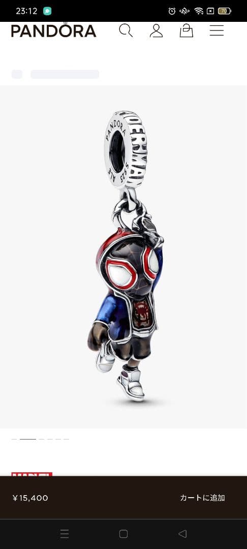 happy0527 PANDORA × MARVEL スパイダーマン