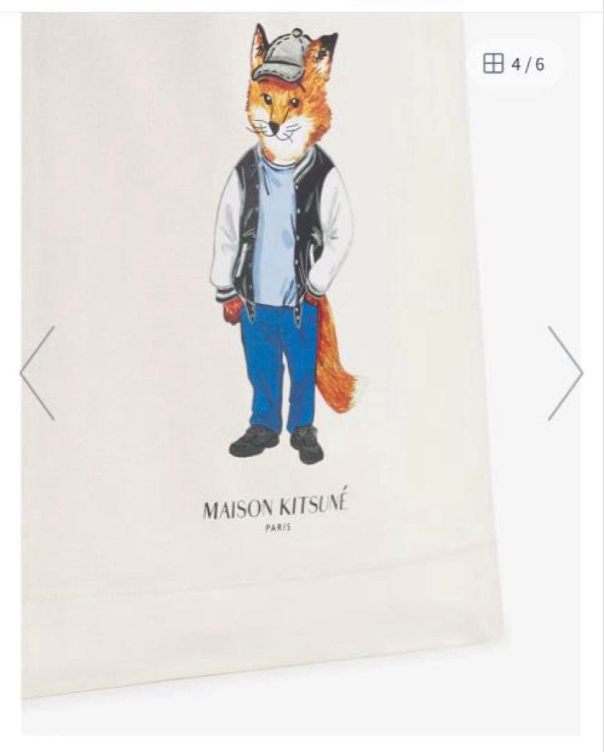 【Maison Kitsune】DRESSED FOX TOTE