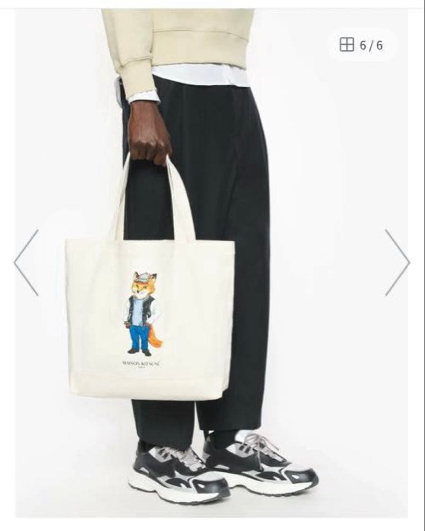 【Maison Kitsune】DRESSED FOX TOTE