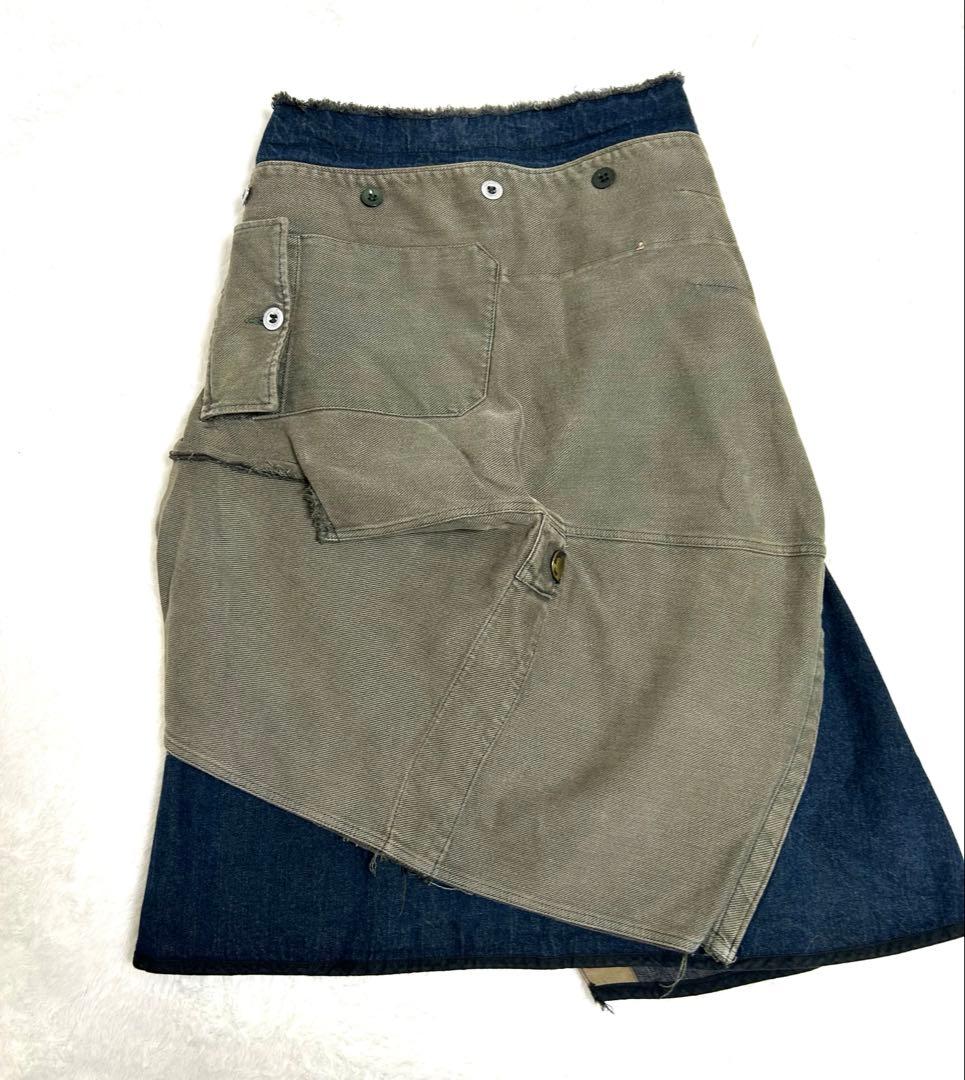 フランス製 MARC LE BIHAN 再構築 リメイク 変形 スカート L