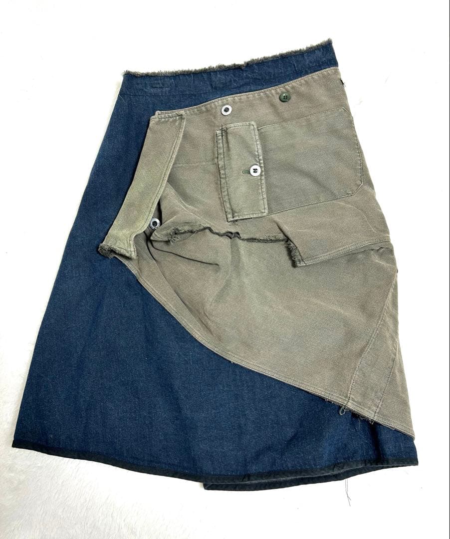 フランス製 MARC LE BIHAN 再構築 リメイク 変形 スカート L