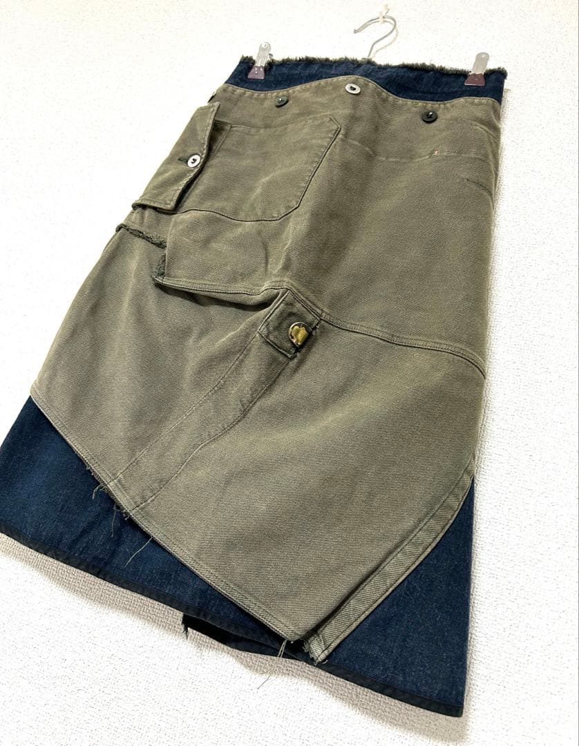 フランス製 MARC LE BIHAN 再構築 リメイク 変形 スカート L