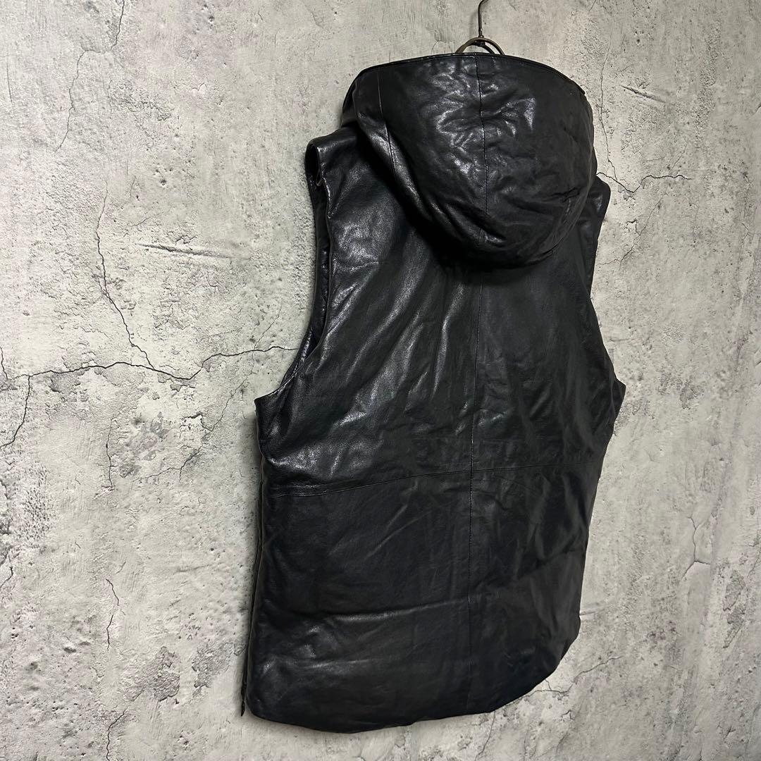 【超希少◎】theory　レザーダウンベスト　シープスキン　高級　完売モデル◎