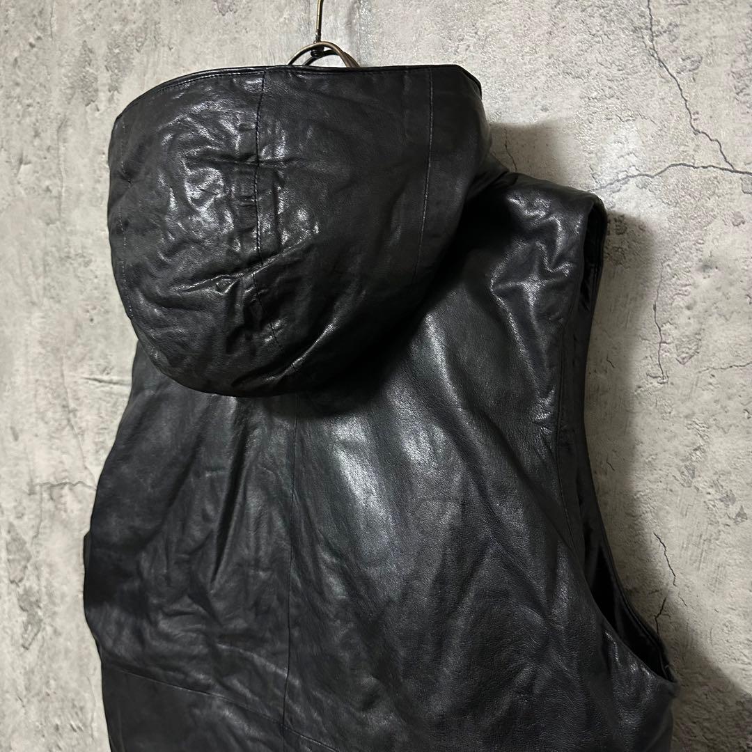 【超希少◎】theory　レザーダウンベスト　シープスキン　高級　完売モデル◎