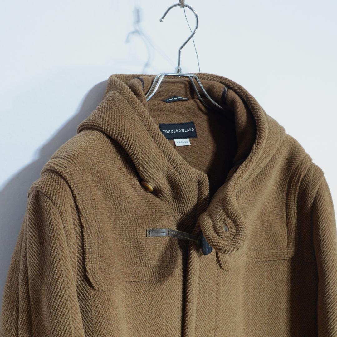 超極上品 チベット社製ムーアブルックカットパイル ダッフルコート Hブラウン M