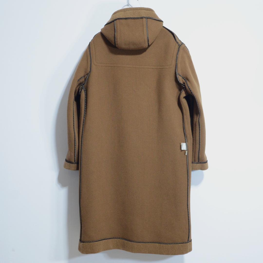 超極上品 チベット社製ムーアブルックカットパイル ダッフルコート Hブラウン M