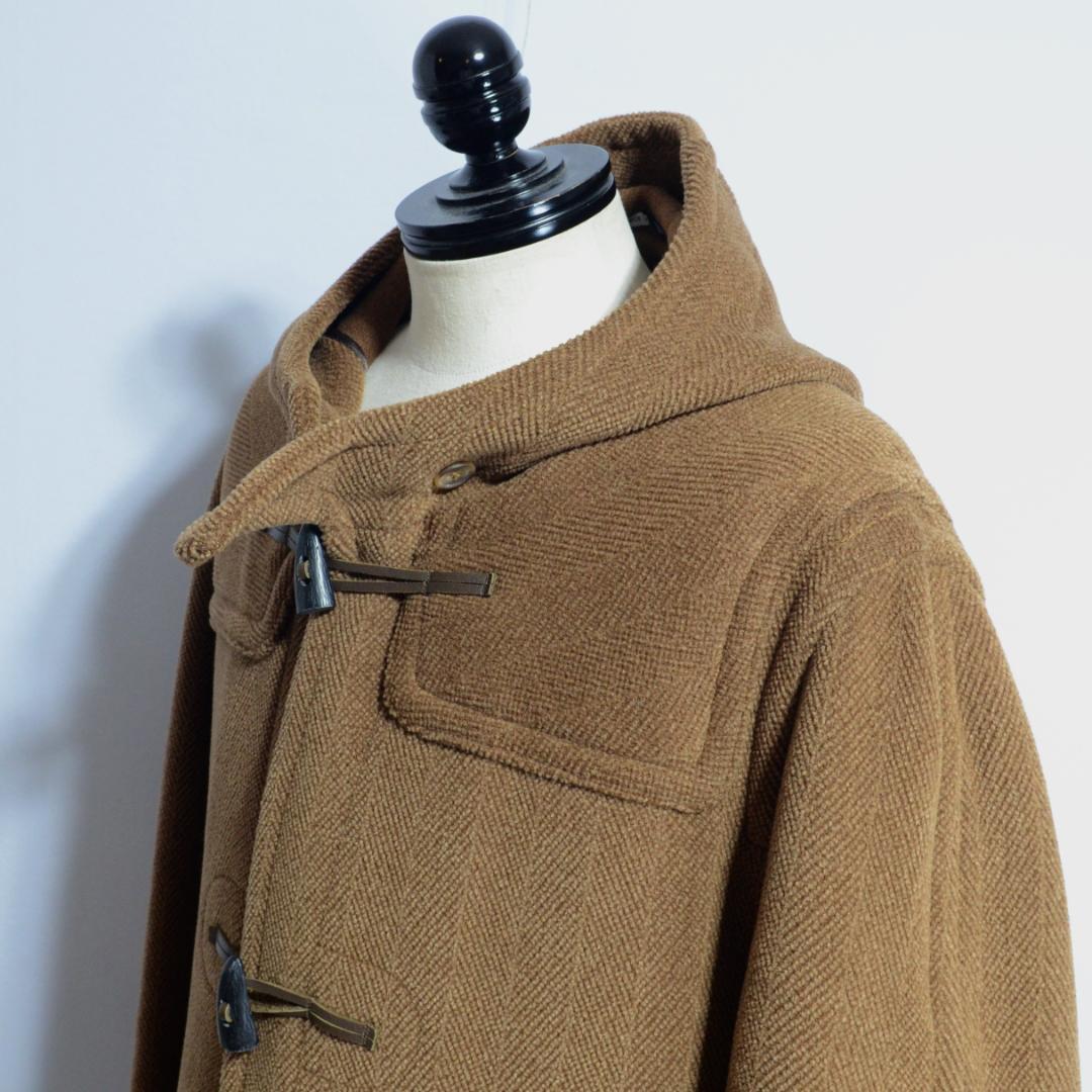 超極上品 チベット社製ムーアブルックカットパイル ダッフルコート Hブラウン M