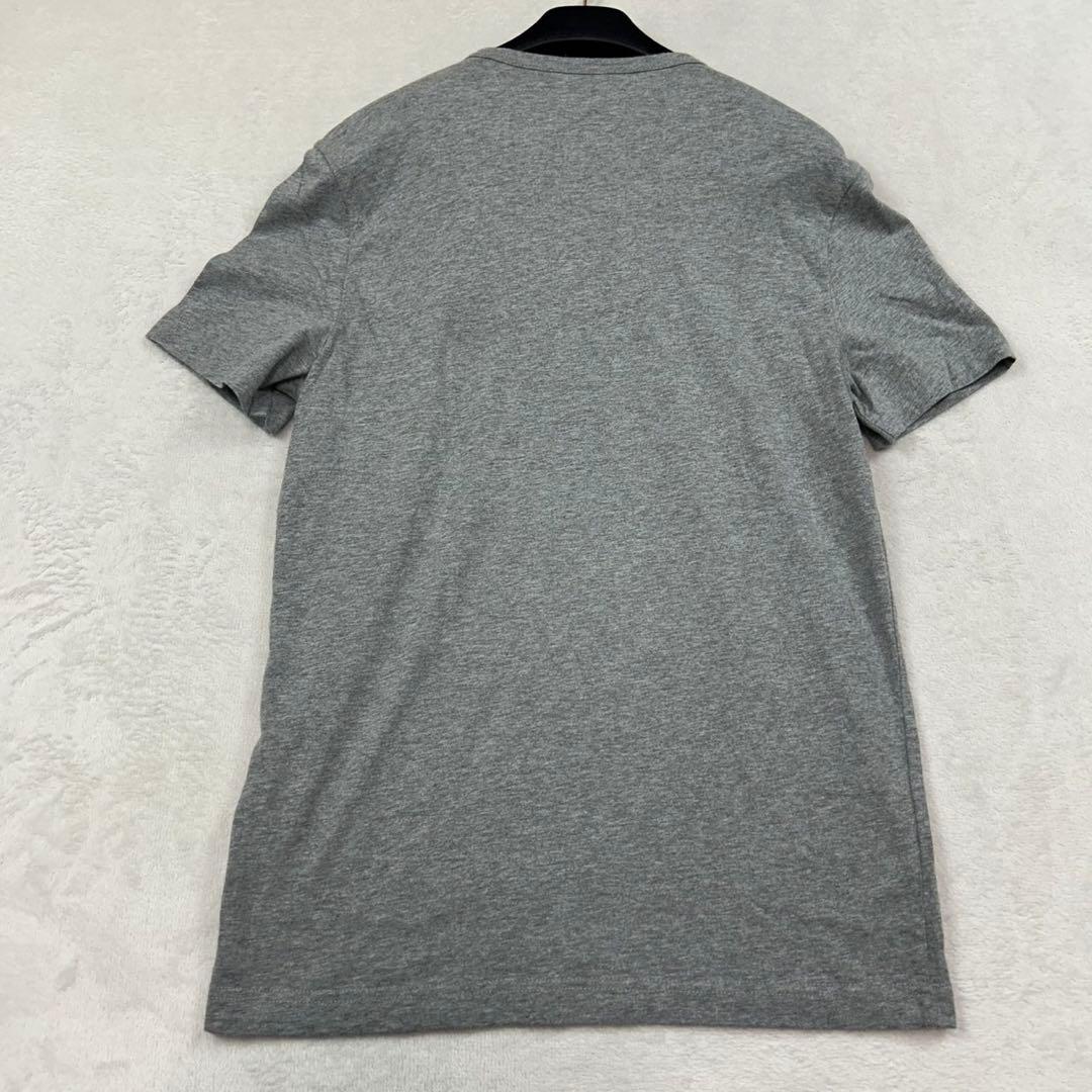 K143 S モンクレール ワッペン ニコちゃん 半袖 Tシャツ グレー メンズ