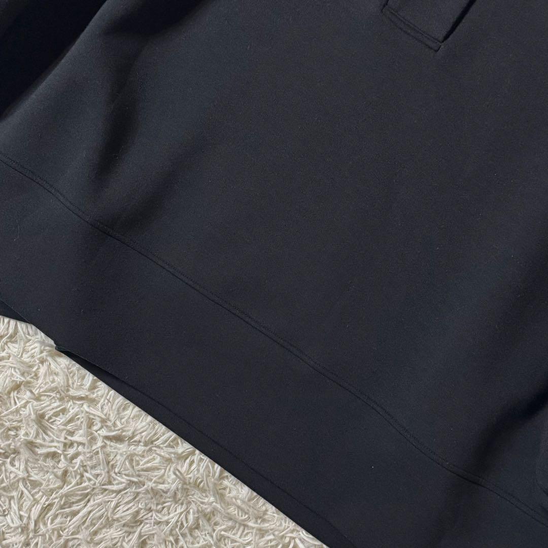 【美品 24SS】ルフィル ソフトダンボールポロトップス　シャツ　ブラック