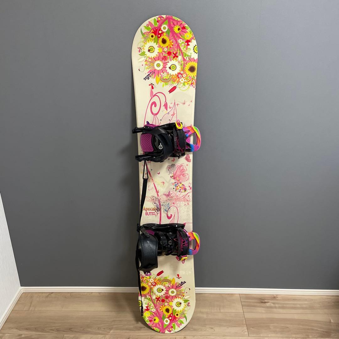 大人気　花柄デザイン スノーボード バインディング付き　25日まで限定出品