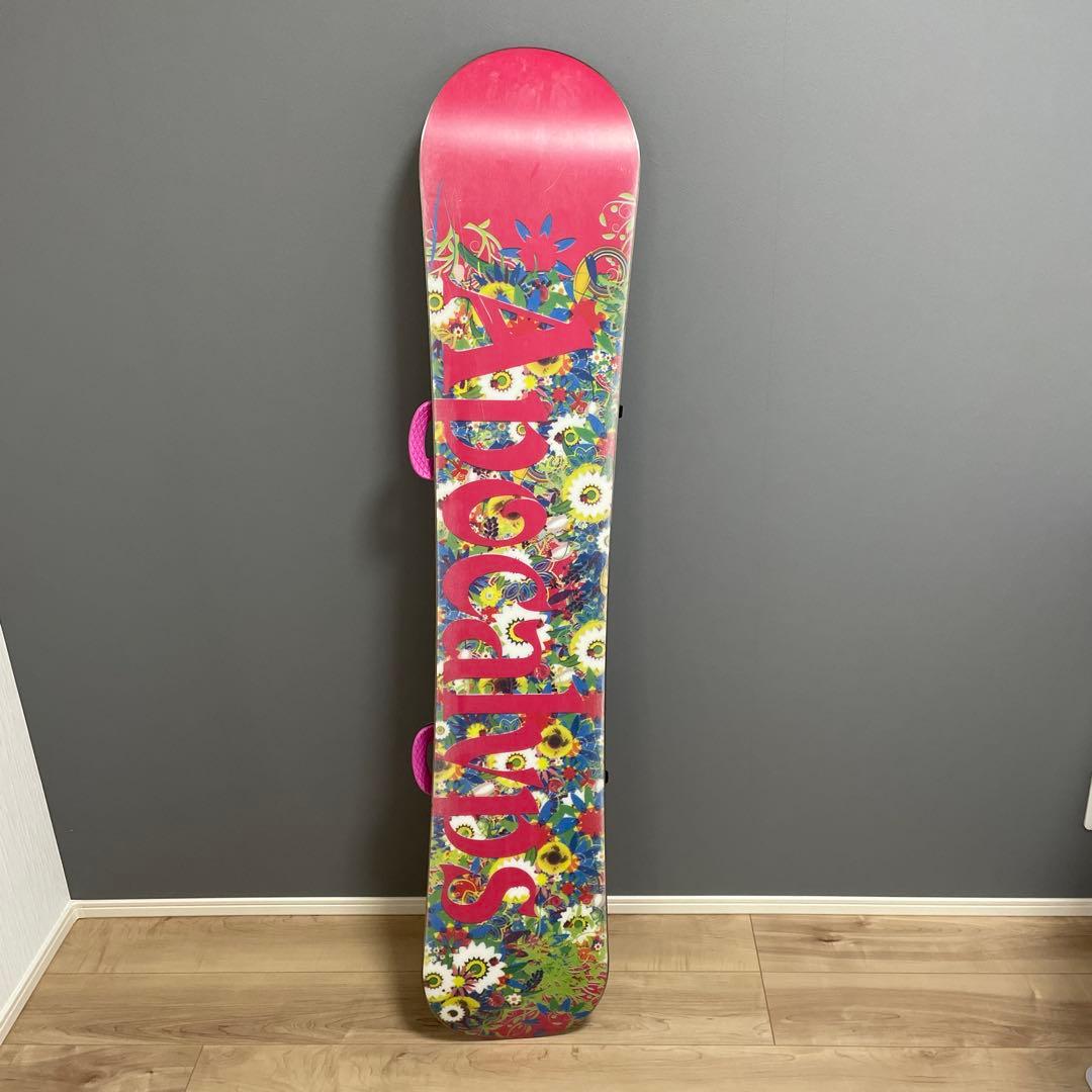 大人気　花柄デザイン スノーボード バインディング付き　25日まで限定出品