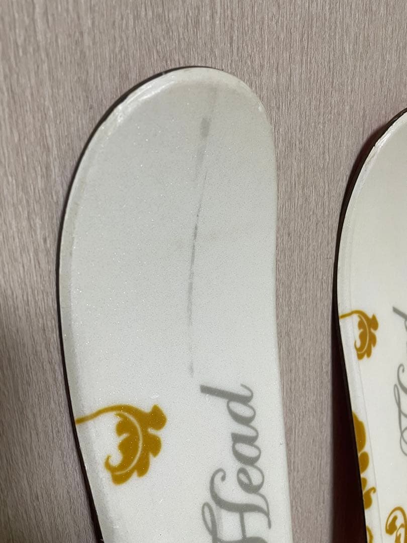 Head スキー板ストックセット ホワイト 155cm 女の子