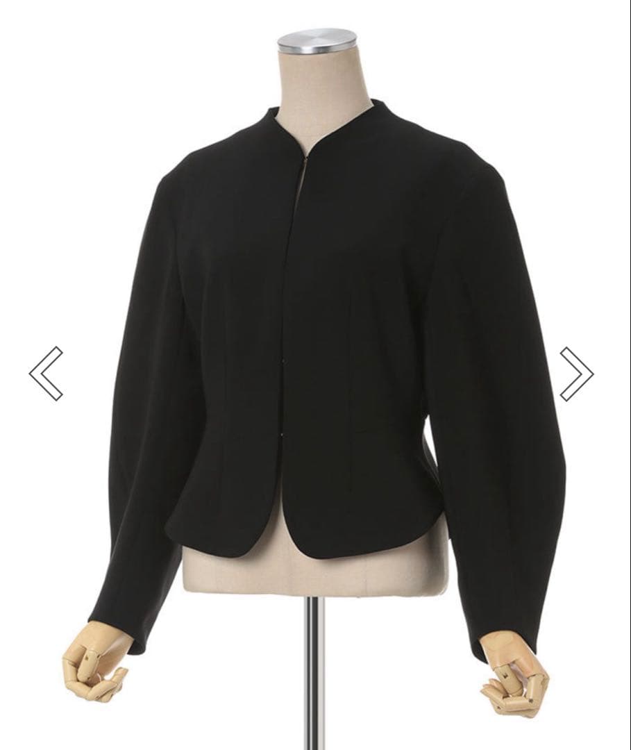 ジャケット・アウター Triacetate Polyester Collarless Jacket