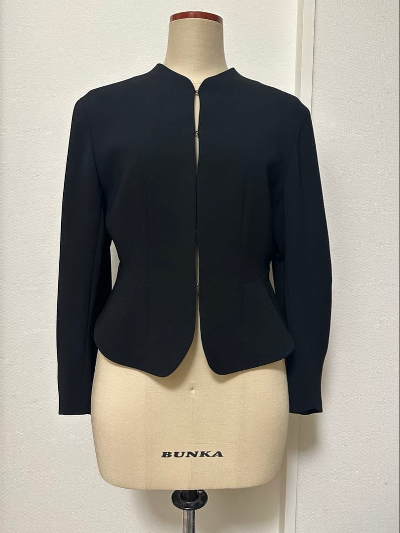 ジャケット・アウター Triacetate Polyester Collarless Jacket