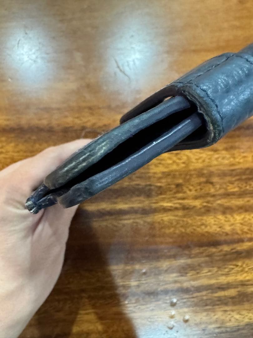 Maison Margiela レザー製 iphoneケース（紺・ネイビー）